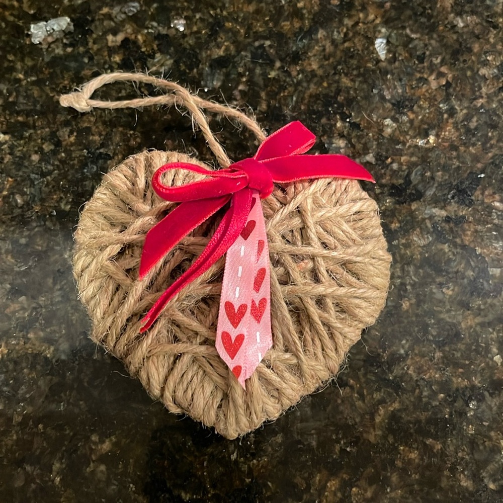 Handcrafted Heart Ornament or Door Hanger